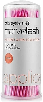 Salon System عبوة من 100 قطعة من تطبيقات مايكرو لشركة سالون سيستم مارفل لاش