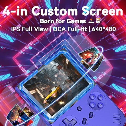 FINGEREVO RG40XXV Handheld Game Console 4.0-in 640 * 480 IPS OCA Screen 3200mAh 64Bit System RG 40XXV Black Transparent - Image 3