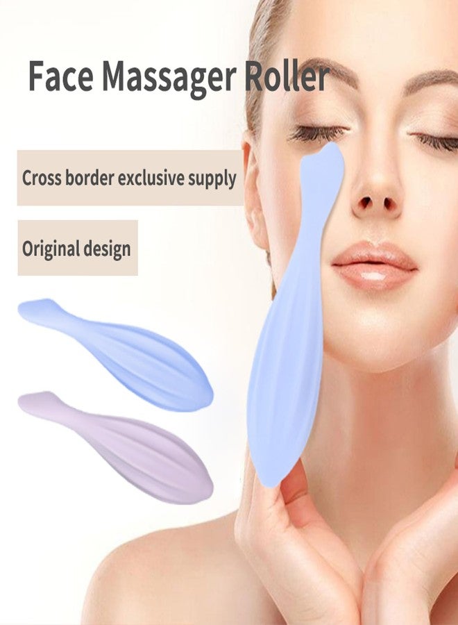 URTERYSER Face Roller, Silicone Skin Care Beauty Lifting Contouring Silicone Face Massage Face Roller - Image 2