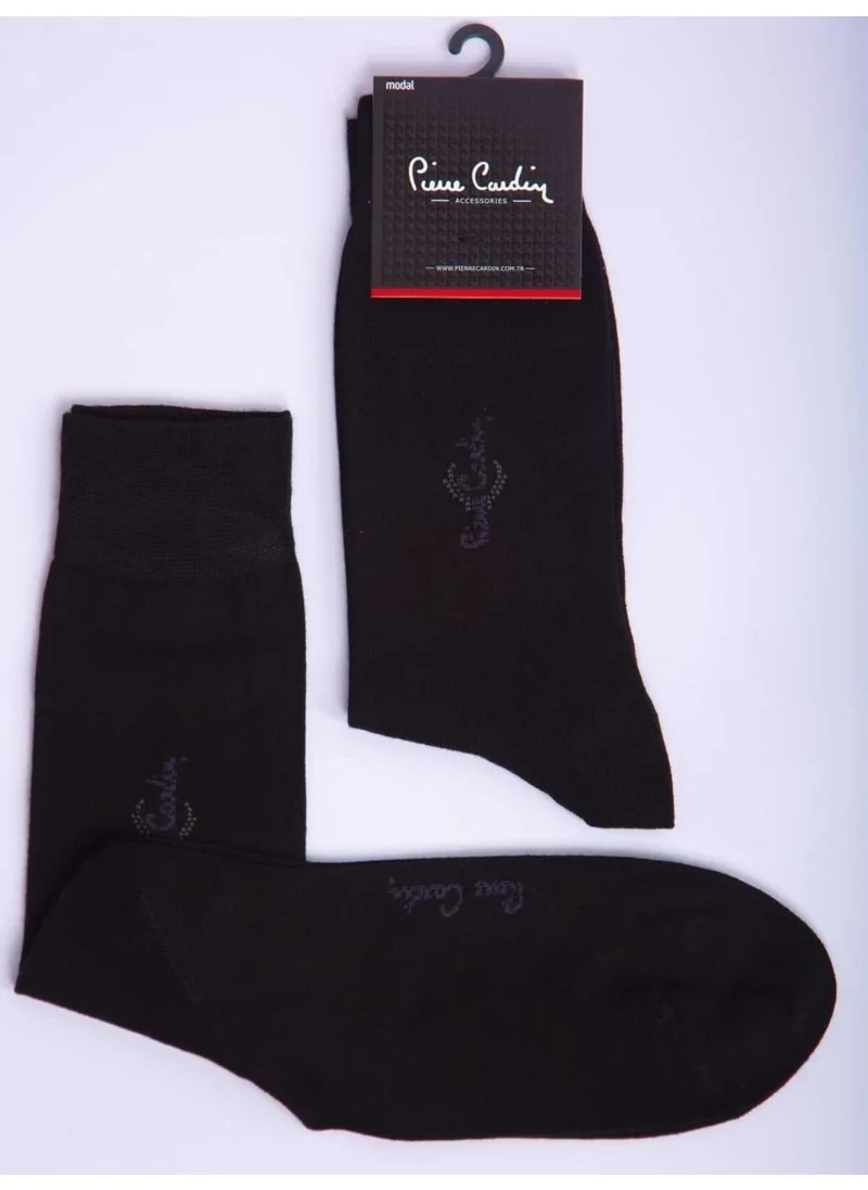 pierre cardin Modal 6-Pack Men's Colored Long Classic Ankle Socks Code 293-PC Black