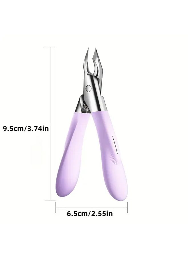Professional Heavy Duty Nail Clippers Lemon Yellow Stainless Steel Eagle Beak Pliers Thick Nail Ingrown Toenails Care Ergonomic Grip Home Salon Grooming Tools Men Toenail Trimming Modern Design Sturdy Construction Precision Cuticle Pusher Personal Care - Image 4