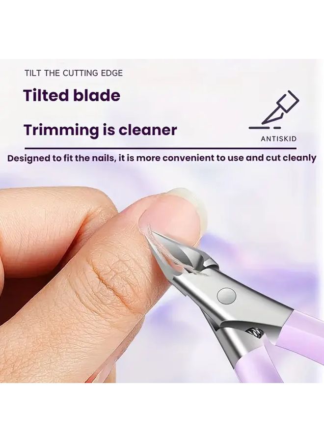 Professional Heavy Duty Nail Clippers Lemon Yellow Stainless Steel Eagle Beak Pliers Thick Nail Ingrown Toenails Care Ergonomic Grip Home Salon Grooming Tools Men Toenail Trimming Modern Design Sturdy Construction Precision Cuticle Pusher Personal Care - Image 2
