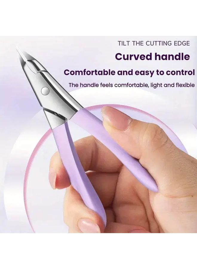 Professional Heavy Duty Nail Clippers Lemon Yellow Stainless Steel Eagle Beak Pliers Thick Nail Ingrown Toenails Care Ergonomic Grip Home Salon Grooming Tools Men Toenail Trimming Modern Design Sturdy Construction Precision Cuticle Pusher Personal Care - Image 3