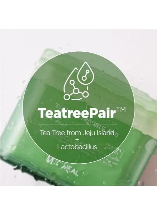 ميدي هيل Teatree Trouble الوجه Toner Pads مع شجرة الشاي و Lactobacillus - منصات القطن المهدئة للبشرة الحساسة و عرضة للحب الشباب - غاز الوجه النباتي، 100 منصات - Image 4