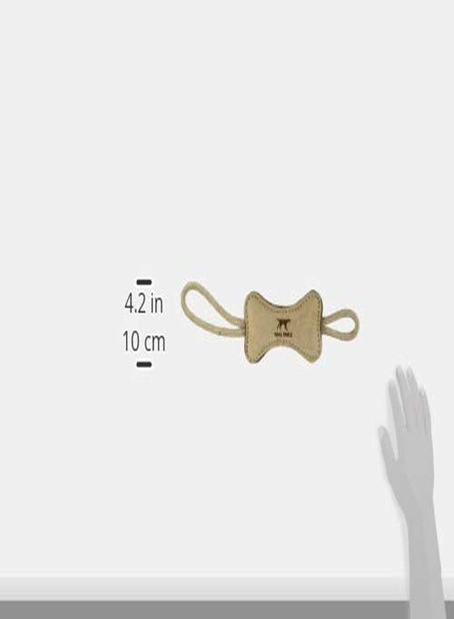 Tall Tails Dog Natural Leather Bone Rope Tug Toy for Dogs, 16 Inches - Image 3
