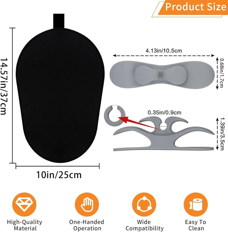 KIDOT Sliding Mat for Kitchenaid Mixer with 2 Grey Kitchen Accessories, Mover Slider Mat Pad for 5-8 Qt Bowl-Lift Stand Mixer, Kitchen Appliance Slider Mat Compatible with Professional 600 Stand Mixer - Image 3