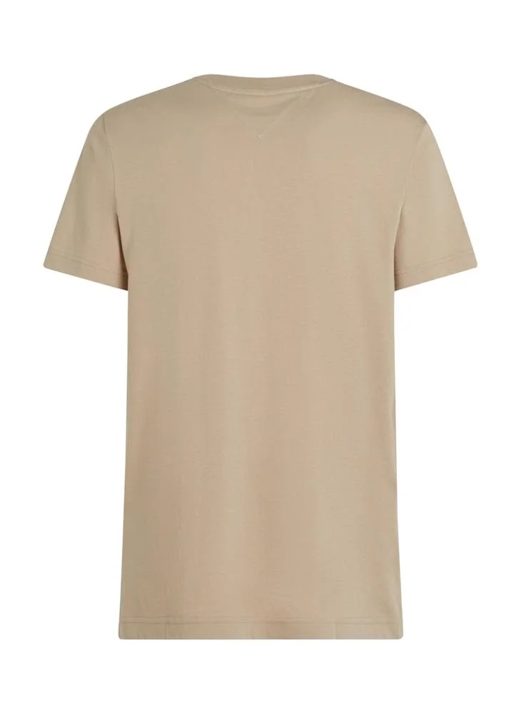 TOMMY HILFIGER Regular Fit T-Shirt With Logo Panel