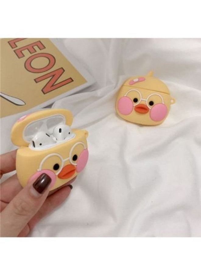 ACLIX - Cute Duck Themed Protective Case Cover For Earpods Pro Multicolour - Image 1