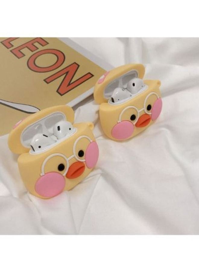 ACLIX - Cute Duck Themed Protective Case Cover For Earpods Pro Multicolour - Image 1