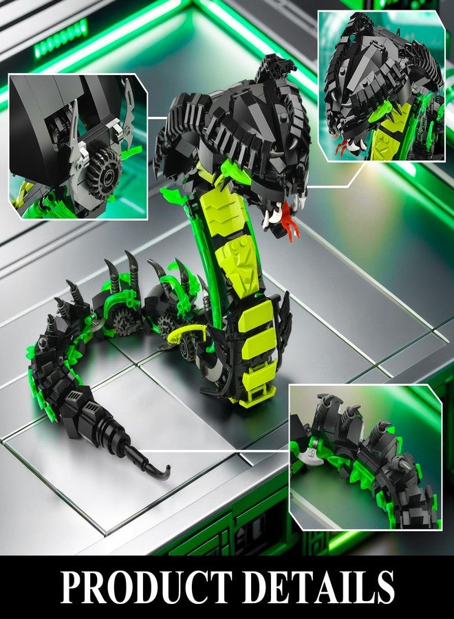 BNG Mechanical Snake Building Sets, Creative Snake Animal Collection Toy, Adult Home or Office Decor, STEM Building Toy Gift for Teens Girl and Boys 8-14 (689PCS) - Image 3
