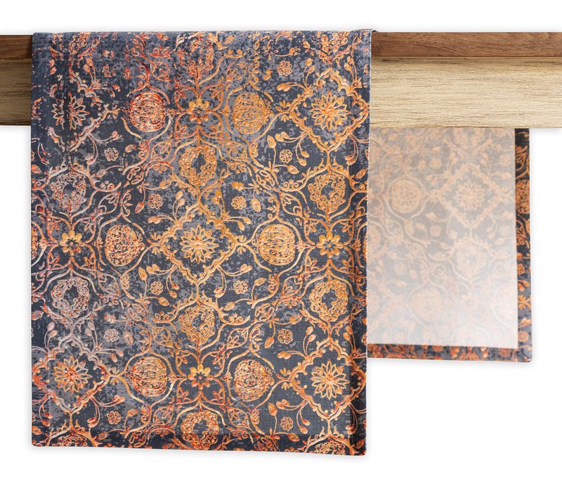 Maison d' Hermine Tablerunner 100% Cotton Table Runner Decorative Table Runners  Home  Wedding  Buffet & Camping  Imperfection (Single Layer) -Thanksgiving/Christmas(14.50""x108"") - Image 1