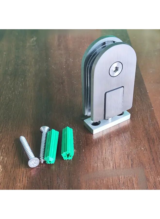 Unilateral Rotating Clip Glass Door Hinge 1 Piece Heavy Duty Stainless Steel 304 Easy Installation - Image 1