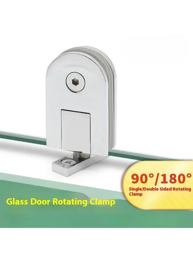 Unilateral Rotating Clip Glass Door Hinge 1 Piece Heavy Duty Stainless Steel 304 Easy Installation - Image 3
