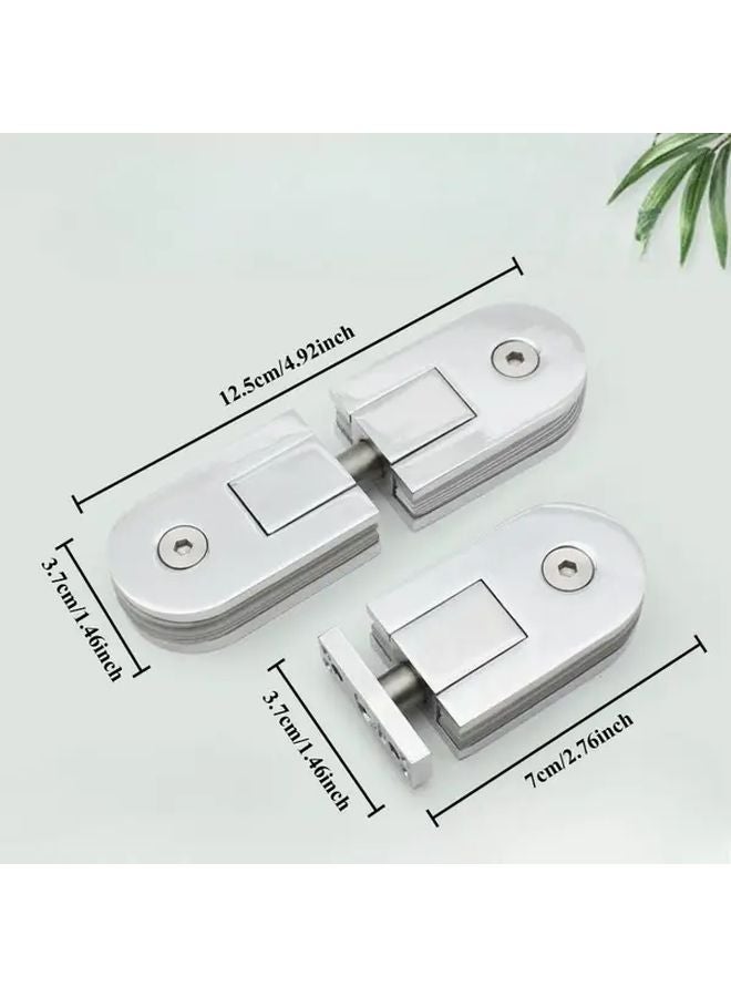 Unilateral Rotating Clip Glass Door Hinge 1 Piece Heavy Duty Stainless Steel 304 Easy Installation - Image 4