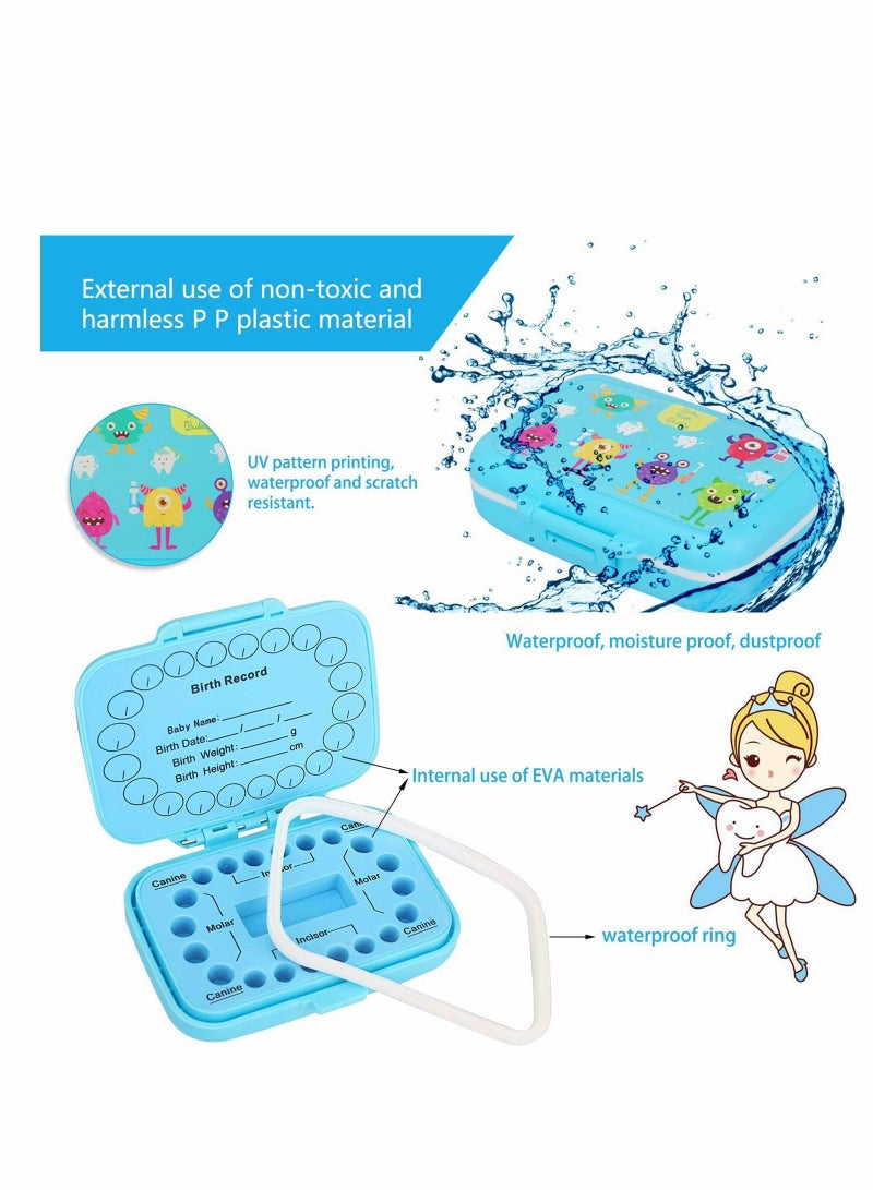 SYOSI صندوق حفظ أسنان الأطفال، منظم صندوق حفظ الأسنان للأطفال، صندوق الأسنان للأطفال كهدية تذكارية (ولد) - Image 4