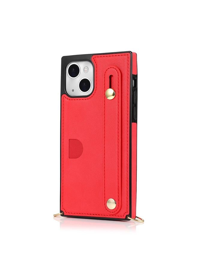 S-TOP Case For iPhone 14 Crossbody Wrist Strap Card Holder Phone Case - Image 2