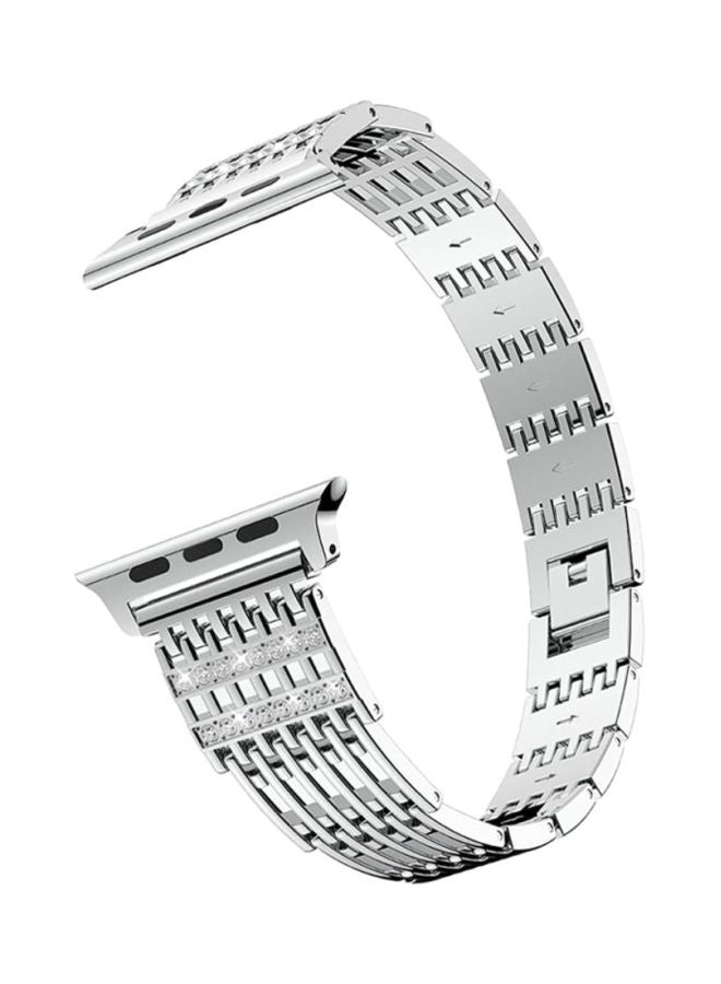 Voberry Replacement Band For Apple Watch Series 4 44mm Silver - Image 1