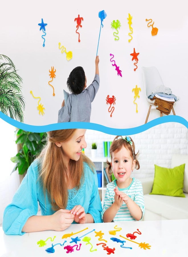 HLARTNET 20PCS Sticky Ocean Themed Animal for Kids, Sea Creature Party Favors for Classroom Prizes, Under The Sea Birthday Goodie Bags Stuffers, Toy Prizes Rewards Bulk Rewards as Gifts - Image 5
