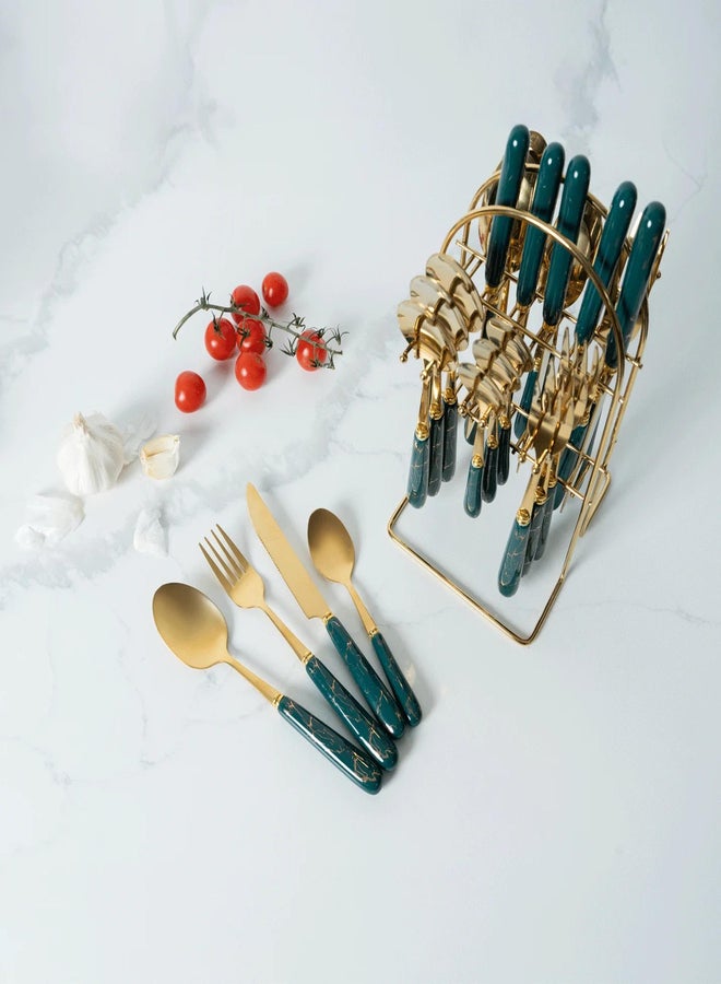 VAV GET 24-Piece Flatware Cutlery Set For 6 People - Image 1