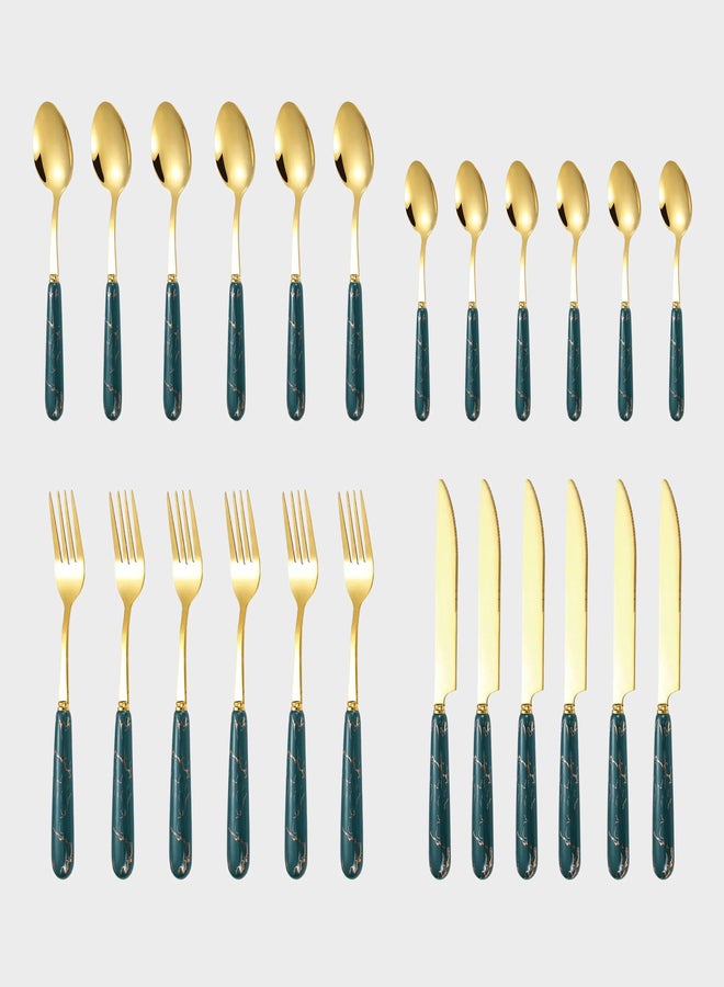 VAV GET 24-Piece Flatware Cutlery Set For 6 People - Image 5