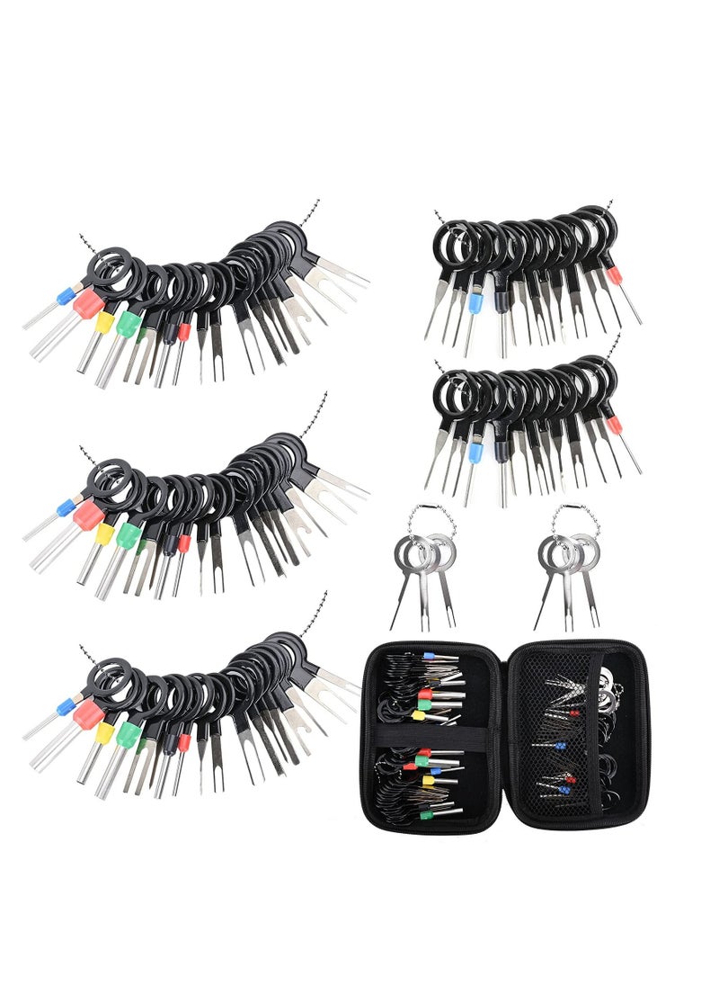 KASTWAVE - Terminal Extractor Removal Tool Kit, KASTWAVE Depinning Key Tool Set for Car Auto Household Devices, Wire Connector Pin Release Extractor Tool with a Protective Bag (82 Pieces) - Image 1