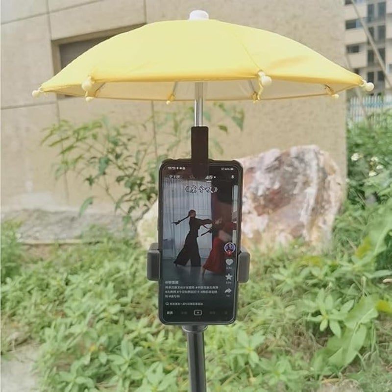 Phone Umbrella, 2024New UV Protection Phone Umbrella for Sun, Universal Adjustable Suction Cup Phone Stand Umbrella for Phone, Sun Shade Cover Cell Phone Umbrella Sun Shade - Image 4
