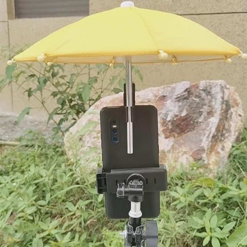 Phone Umbrella, 2024New UV Protection Phone Umbrella for Sun, Universal Adjustable Suction Cup Phone Stand Umbrella for Phone, Sun Shade Cover Cell Phone Umbrella Sun Shade - Image 3