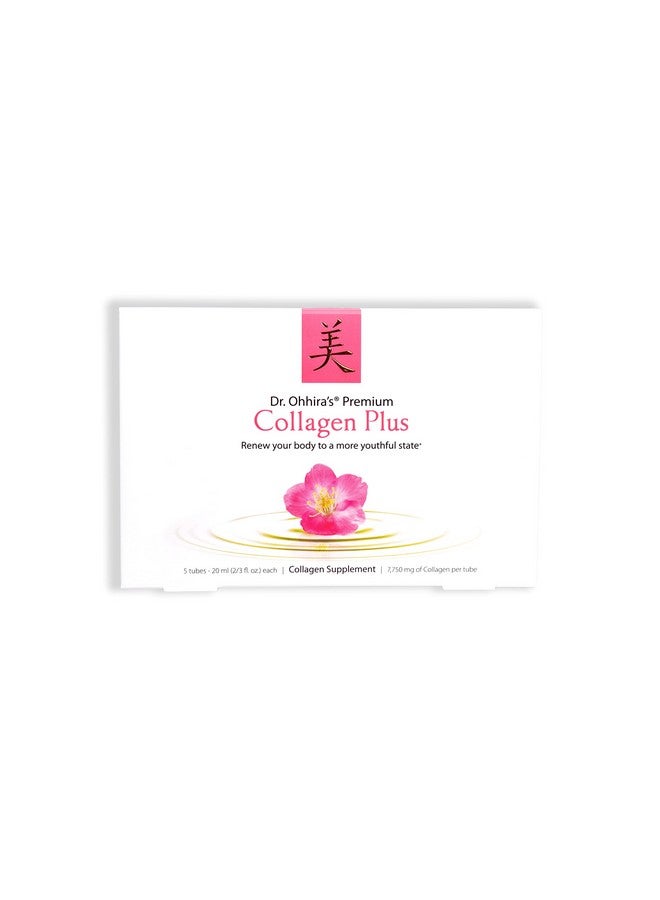 essential formulas Dr. Ohhira's Premium Collagen Plus. A Liquid Easily mixable Collagen Supplement with 7,750 mg of Marine Collagen Peptides, Plus Cherry Blossom Extract, and a Plant-Based Probiotic Concentrate, 5 Pack - Image 2