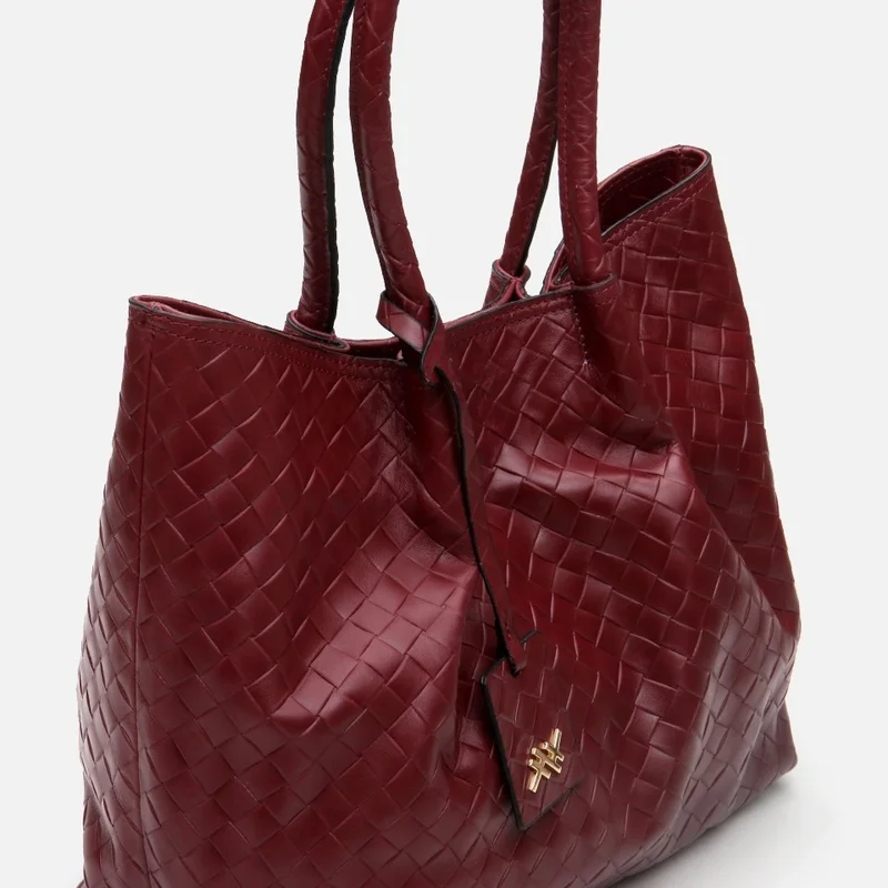 Hotiç 03CAH297030A780 Leather Claret Red Women's Bag