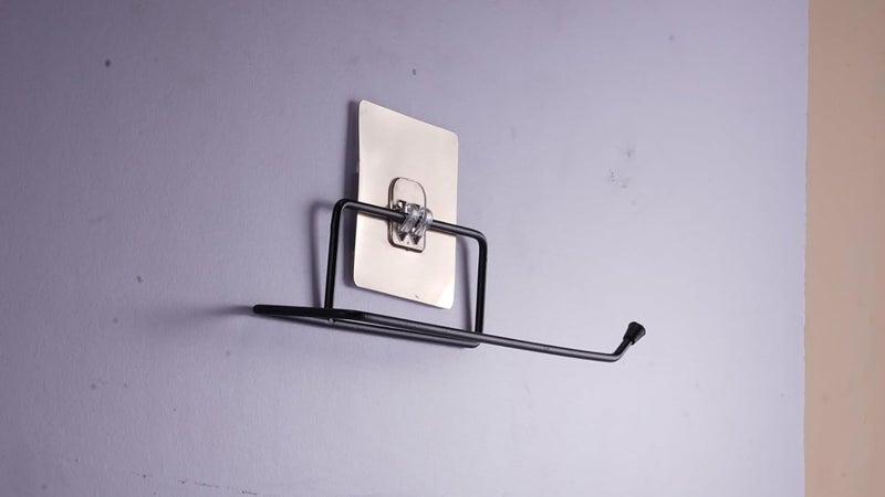 AG E-Com Tissue/Kitchen Towel Holder Toilet Tissue Paper Roll Holder/Towel Hanger for Bathroom Self Adhesive Tissue Paper Holder Kitchen Bathroom Accessories/Organiser - Image 3