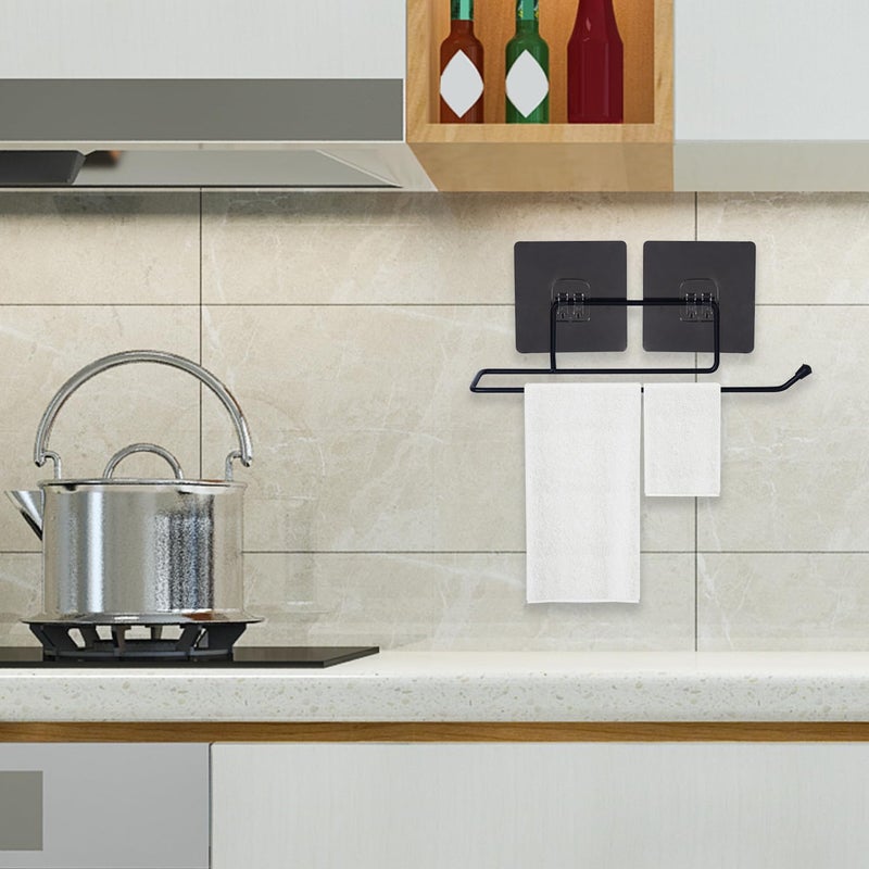 AG E-Com Tissue/Kitchen Towel Holder Toilet Tissue Paper Roll Holder/Towel Hanger for Bathroom Self Adhesive Tissue Paper Holder Kitchen Bathroom Accessories/Organiser - Image 4