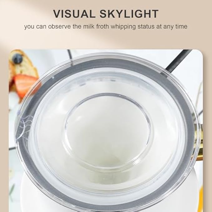 Stanew Electric Milk Frother 4 In 1 Electric Milk Steamer Milk Frother Can Produce 160 Ml Creamy Milk Foam And 430 Ml Hot Milk Automatic Hot Chocolate Frother Electric For Coffee Latte Cappuccino - Image 5