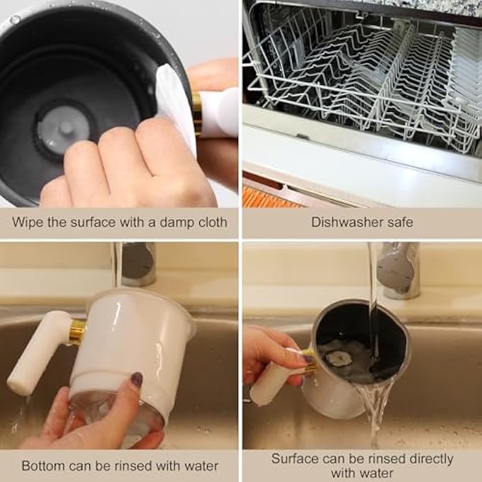 Stanew Electric Milk Frother 4 In 1 Electric Milk Steamer Milk Frother Can Produce 160 Ml Creamy Milk Foam And 430 Ml Hot Milk Automatic Hot Chocolate Frother Electric For Coffee Latte Cappuccino - Image 3