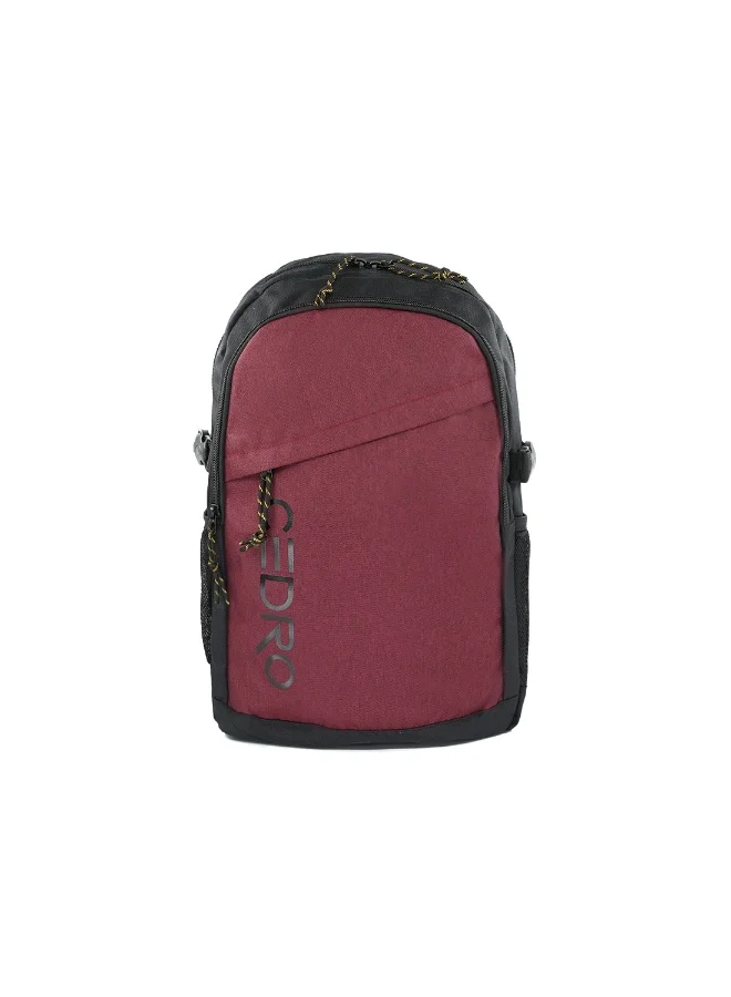 سيدرو Cedro Case School Backpack â€“ Black/Burgendy