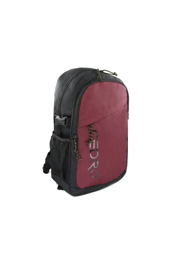 سيدرو Cedro Case School Backpack â€“ Black/Burgendy