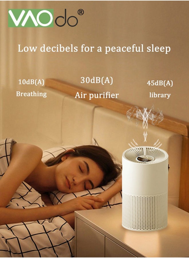 VAOdo - Air Purifier 30-52 Db H13 Filter System Odor Eliminator Uvc Lamp Sterilization Negative Ion Air Purifier Pet and Child Friendly - Image 1