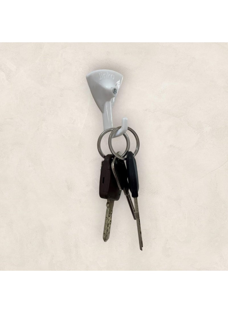 JINKA Jinka Hooks 15 Pieces Wall hooks for hanging Keys Clothes Utensils Bags and Planters Holds upto 5kgs Wall Hooks for hanging strong 15 Pieces Packet  - Image 2