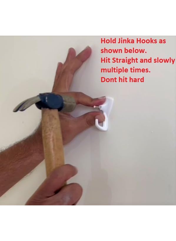 JINKA Jinka Hooks 15 Pieces Wall hooks for hanging Keys Clothes Utensils Bags and Planters Holds upto 5kgs Wall Hooks for hanging strong 15 Pieces Packet  - Image 3