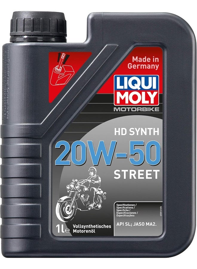 LIQUI MOLY Liqui Moly Motor Bike Hd Synth 20W-50 Street Motor Oil 4 Liter - Image 1