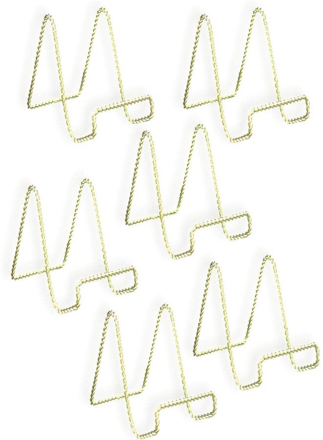 بانبيري ديزاينز حامل عرض من بانبيري ديزاينز - حوامل سلكية بلمسة نهائية من النحاس الملتوي - عبوة من 6 قطع - ملحق عرض - كتب - صور - لوحات - بطاقات - ارتفاع 3 بوصات - Image 4