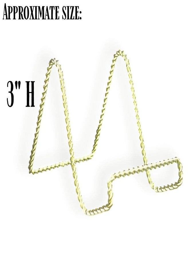 بانبيري ديزاينز حامل عرض من بانبيري ديزاينز - حوامل سلكية بلمسة نهائية من النحاس الملتوي - عبوة من 6 قطع - ملحق عرض - كتب - صور - لوحات - بطاقات - ارتفاع 3 بوصات - Image 3