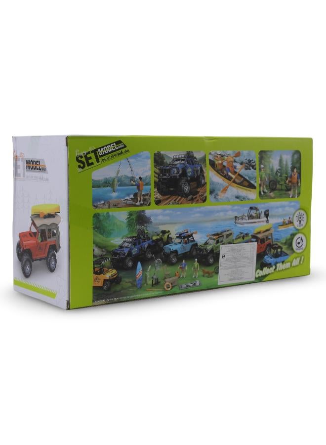Camping Adventure Jeep Toy with Light, Sound & Fishing Accessories - Image 2