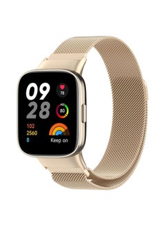 Replacement Strap For Xiaomi Redmi Watch 3 / Mi Watch Lite 3 Milanese Metal Watch Band Champagne