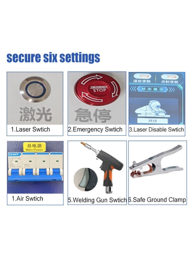 مِلْحَم ليزر يدوي 2000 واط 3 في 1 | لحام، قطع، تنظيف | لجميع المعادن | توصيل سريع - Image 3