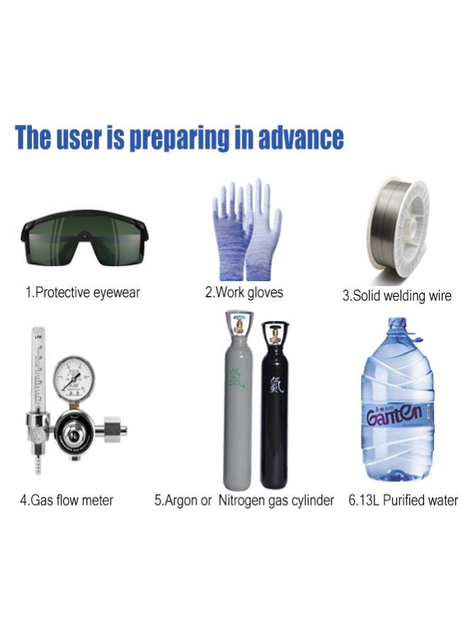 مِلْحَم ليزر يدوي 2000 واط 3 في 1 | لحام، قطع، تنظيف | لجميع المعادن | توصيل سريع - Image 4