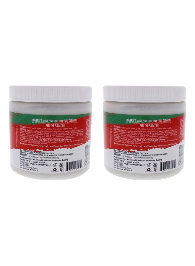 Mayan Magic Mud Powerful Deep Pore Cleansing Calcium Bentonite Clay - Natural Face Mask Peel For Men And Women - USA Made Full Facial Skin Care - Spa Level Beauty Products That Cleanse Skin - 2 Pc - Image 2
