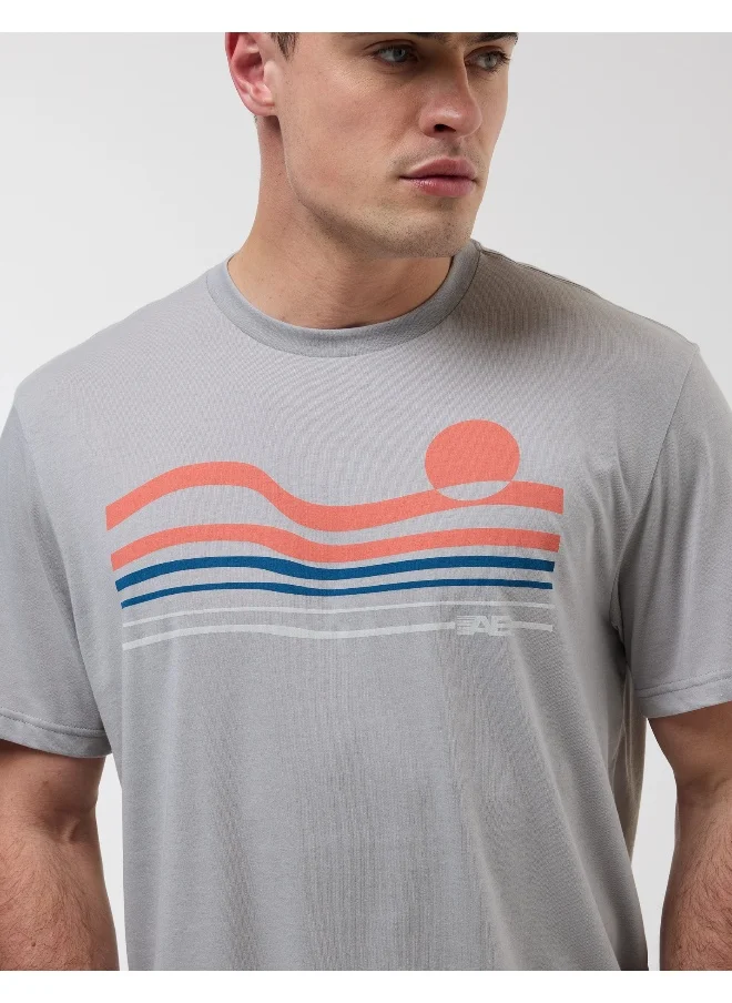 American Eagle Logo Detail Crew Neck T-Shirt
