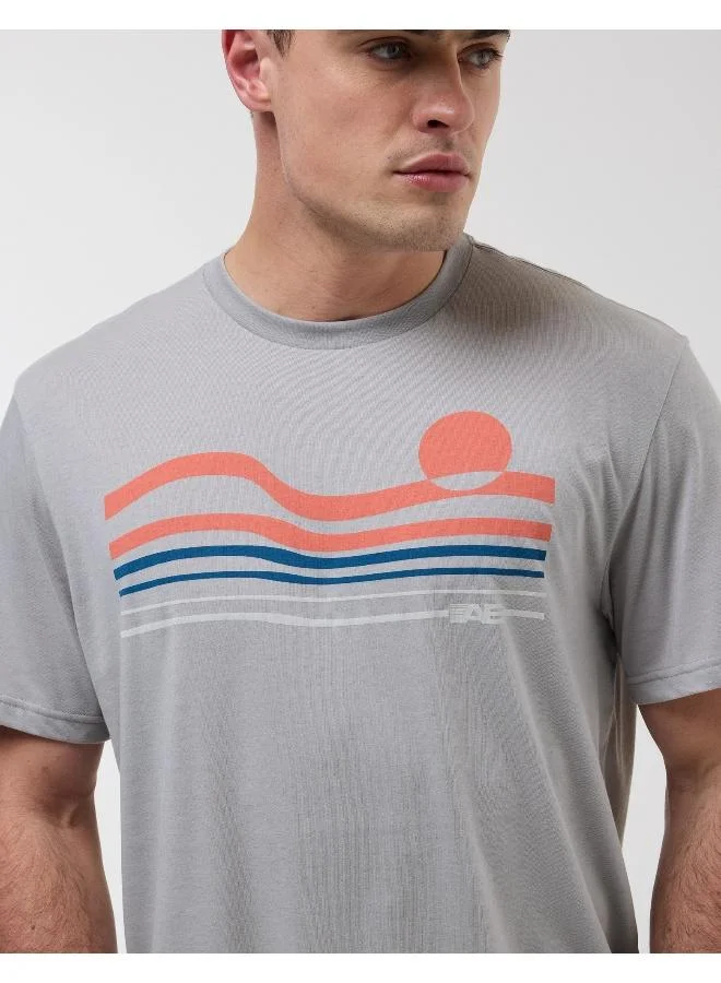 American Eagle Logo Detail Crew Neck T-Shirt