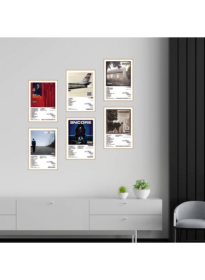 CodersParadise Paper Eminem Music Album Posters - Pack Of 6 | 8 X 12 Inches (A4 Size) Art Wall Posters | Glue Dots Included | Aesthtetic Wall Decor Posters Wall Art - Image 3