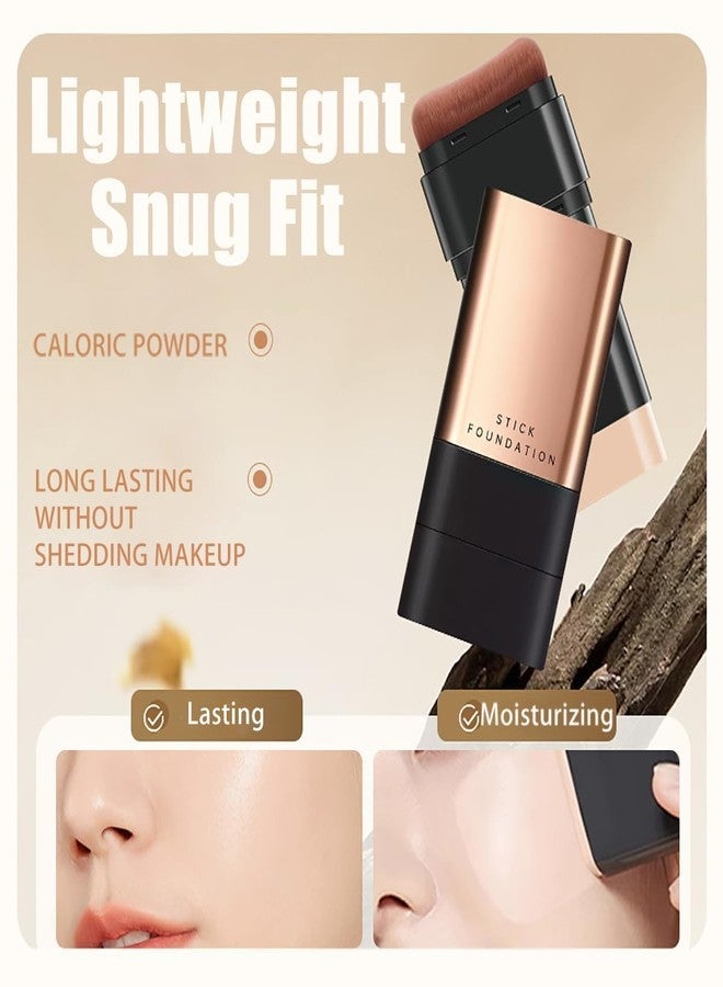 Dkriva® Anti-Wrinkle Foundation Stick, 2 in 1 Long-Lasting Double Head Foundation Make Up Stick with Brush, (Natural, 1 PCS) - Image 4